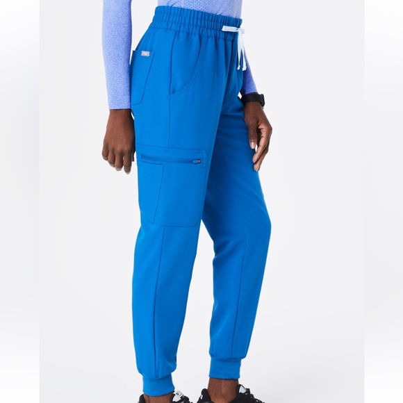 Figs Women’s Royal Blue High Waisted Joggers - Picture 2 of 7